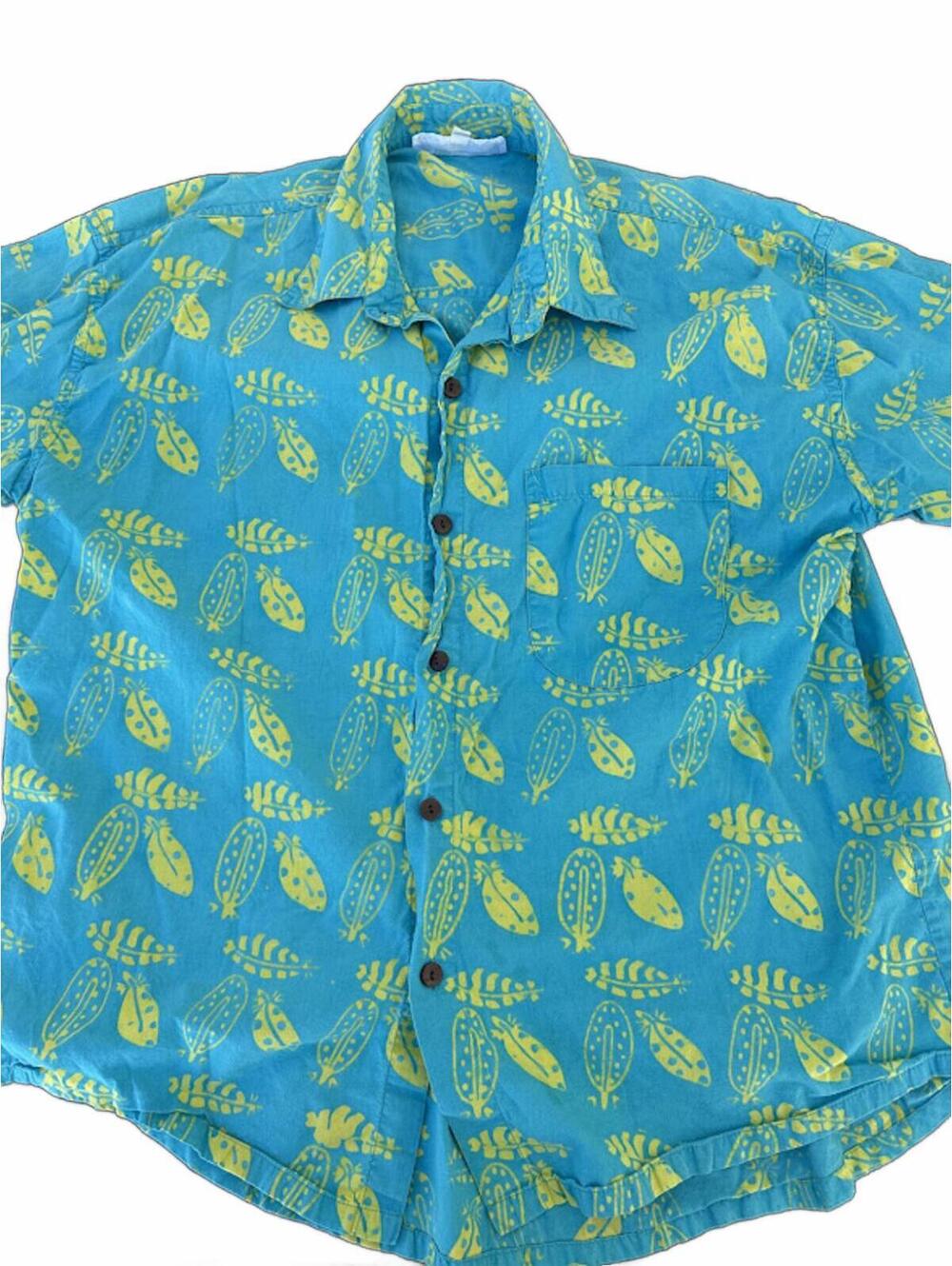 Eagle Ray Wear Tropical Cotton Hawaiian Shirt